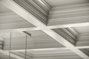 custom millwork featured on a ceiling of a home