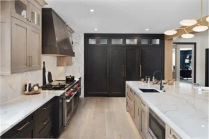 kitchen island that features a sink as a cabinet design customization feature in Bucks County