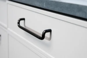cabinetry hardware and slink shaker doors