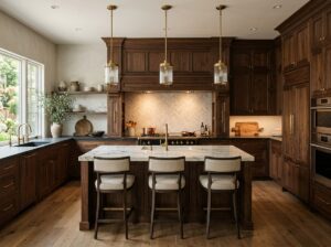 custom alcove range in a modern kitchen